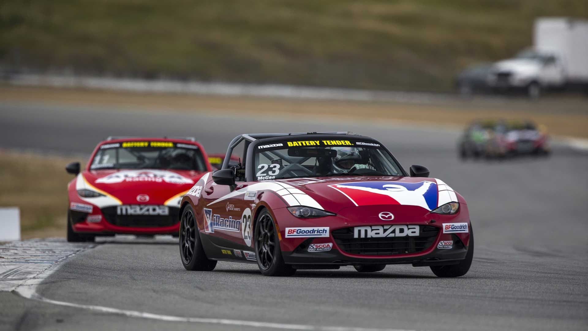 Multimatic DSSV™ dampers for Mazda race car